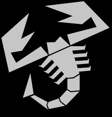 Abarth Adesivo Scorpione ARGENTO 120MM